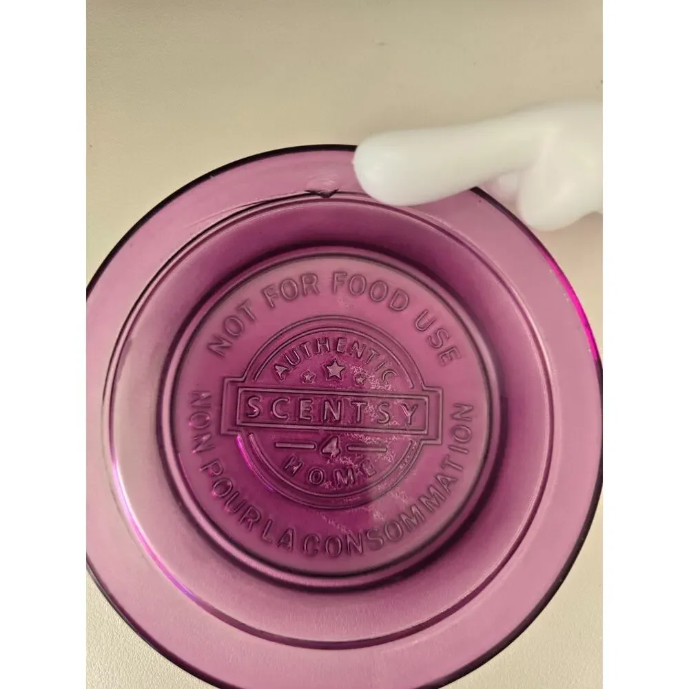 Scentsy Warmer Wings Butterfly Hand Painted Royal Purple White Butterflies